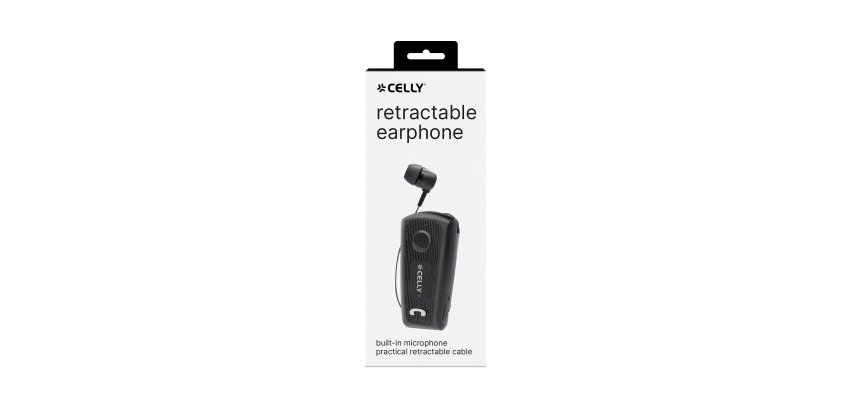 Celly BHCLIP Auricolare Cablato In-ear Chiamate/Musica/Sport/Tutti i giorni USB tipo-C Nero