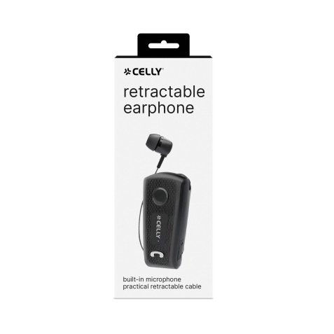 Celly BHCLIP Headset Wired In-ear Calls/Music/Sport/Everyday USB Type-C Black