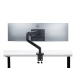 StarTech.com Support de Bureau pour Écrans Incurvés Jusqu'à 49 Pouces 32:9 Ultrawide, Bras à Ressort Mécanique pour Moniteur, Pince en C/Oeillet, Réglage Sans Outil, Max 20kg