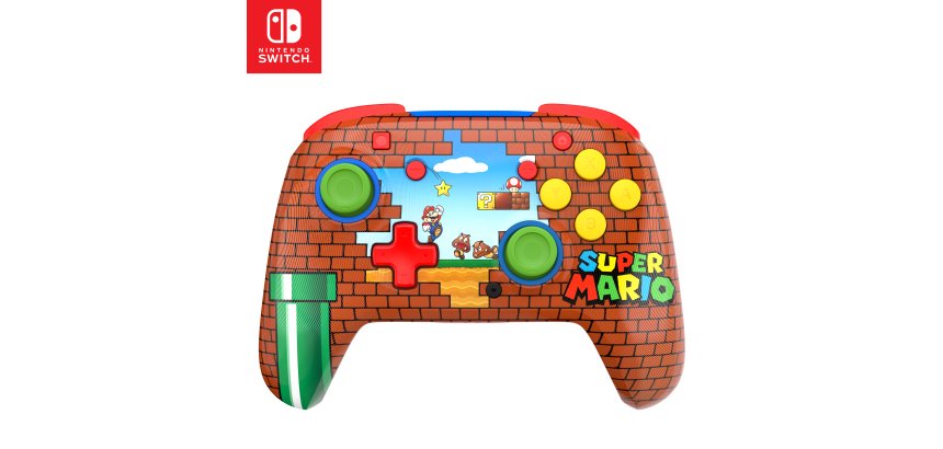 Turtle Beach Rematch Wireless Controller: Mario Bricks Reveal – Officially Licensed by Nintendo. Also works with Nintendo Switch 2 (C Button is not on this controller)