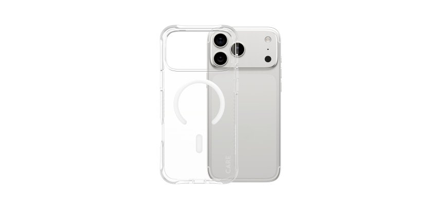 PanzerGlass CARE™ by ® Samba Case Transparent with White MagSafe iPhone 17 Pro Max | Bulk protective phone case Cover