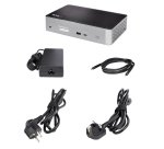 StarTech.com Dock USB-C pour 4 Écrans - Mini Dock avec Hub USB-C HDMI avec 1x USB Type-C & 3x USB-A, Ethernet, Audio - Mini Docking Station USB-C HDMI DisplayPort - Station d'Accueil Universelle USB-C