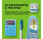DYMO LetraTag "Iron-On" etichette per tessuti autoadesiva | rotolo da 12 mm x 2 m | stampa nera su bianco | LT etichette lavaggio per etichettatrice LetraTag | 1 pezzo