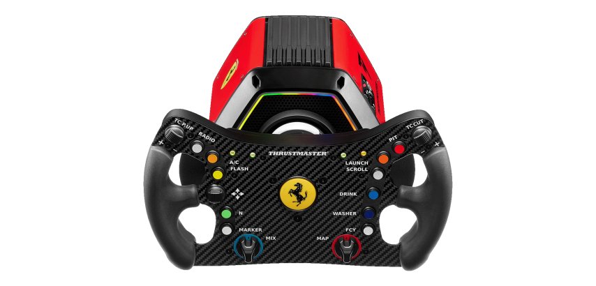 Thrustmaster T818 Ferrari 488 GT3 Simulator Black, Red USB Steering wheel + Pedals Analogue / Digital PC