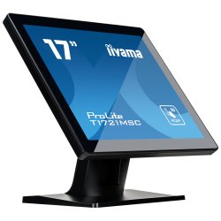 iiyama ProLite T1721MSC-B2 computer monitor 43,2 cm (17") 1280 x 1024 Pixels SXGA LED Touchscreen Tafelblad Zwart