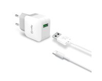 Celly TCUSBTYPEC cargador de dispositivo móvil Universal Blanco USB Interior