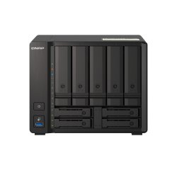 QNAP TS-H973AX NAS Tower Ryzen Embedded V1500B 32 GB DDR4 0 TB QuTS hero Black
