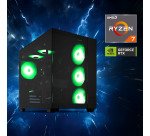 ERAZER Tank X15 (MD 340128) AMD Ryzen™ 7 7800X3D 32 Go DDR5-SDRAM 1 To SSD NVIDIA GeForce RTX 5060 Ti Windows 11 Home Tower PC Noir