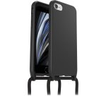 OtterBox React Necklace hoesje voor iPhone SE (3rd/2nd gen)/8/7, ultradun, beschermhoesje met verstelbare en afneembare kettingriem, getest volgens militaire standaard, Zwart