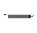 Lindy DST-Mini XT 810, Mini Docking Station USB-C pour Laptop pour un écran 8K ou deux écrans 4K60 et charge 100W