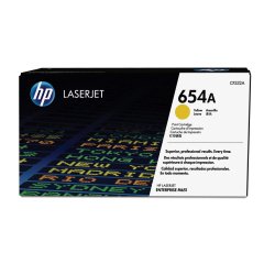 HP 654A - yellow - original - LaserJet - toner cartridge (CF332A)