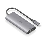 AISENS USB-C Dock 6 en 1, USB-C a 1xHDMI, 1xRJ45, 1xUSB-A 10G, 2xUSB-C 10G, 1xUSB-C PD, Gris, 20cm