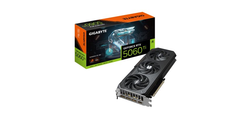 GIGABYTE GeForce RTX 5060 Ti GAMING OC 8G Graphics Card - 8GB GDDR7, 128bit, PCI-E 5.0, 2647MHz Core Clock, 3 x DisplayPort, 1 x HDMI, GV-N506TGAMING OC-8GD