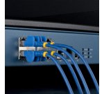 StarTech.com 30cm Blue Ultra Slim Cat6A Ethernet Cable, 10 pack, Snagless, FTP, Pure Bare Copper Wire, 34AWG Ultra Slim RJ45 Network Patch Cord, Individually Tested