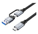 Equip 128433 USB cable USB 3.2 Gen 2x2 3 m USB A/USB C USB C 20 Gbit/s 100 W Black