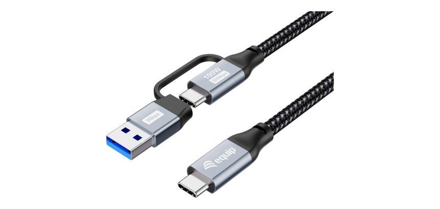 Equip 128433 USB cable USB 3.2 Gen 2x2 3 m USB A/USB C USB C 20 Gbit/s 100 W Black