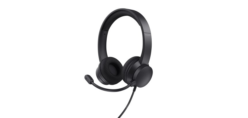 Trust HS-260 Auriculares Alámbrico Banda para cuello Oficina/Centro de llamadas USB tipo A Negro