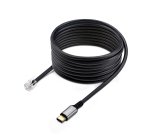 StarTech.com Adaptateur USB-C vers RJ9 pour Combiné Téléphonique de Bureau ou Casque Filaire/Sans Fil, Utilise le Matériel Fixe Existant, 1,8m, pour Ordinateur Portable/de Bureau/Mobile
