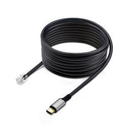 StarTech.com Adaptateur USB-C vers RJ9 pour Combiné Téléphonique de Bureau ou Casque Filaire/Sans Fil, Utilise le Matériel Fixe Existant, 1,8m, pour Ordinateur Portable/de Bureau/Mobile