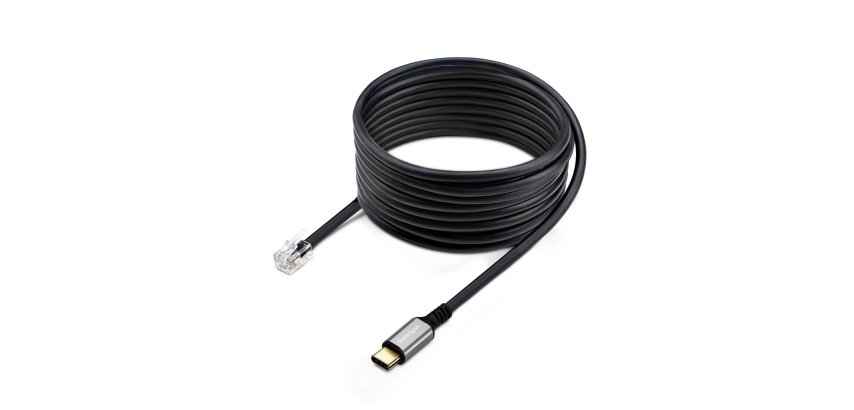 StarTech.com USB-C-zu-RJ9-Adapter für Tischtelefonhörer oder kabelgebundenes/kabelloses Headset, nutzt vorhandene Hardware, 1,8 m, für Laptop/Desktop/Mobilgerät