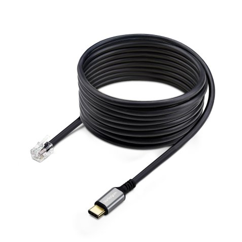 StarTech.com Adaptateur USB-C vers RJ9 pour Combiné Téléphonique de Bureau ou Casque Filaire/Sans Fil, Utilise le Matériel Fixe Existant, 1,8m, pour Ordinateur Portable/de Bureau/Mobile