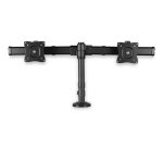 StarTech.com Support pour Deux Moniteurs - Supports pour Moniteurs de 13'' à 27'' - Réglable - Support de Bureau à Pince ou à Trou pour Deux Moniteurs VESA - Noir