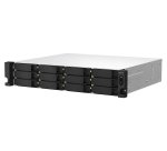 QNAP TS-1264U-RP NAS Rack (2 U) Intel® Celeron® 8 Go DDR4 0 To QNAP QTS Aluminium, Noir