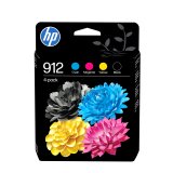 HP 912 Pack de 4 cartouches d'encre Noir/Cyan/Magenta/Jaune authentiques