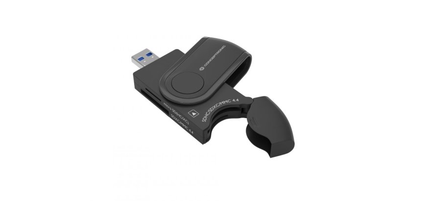 Conceptronic StreamVault BIAN04B card reader USB 3.2 Gen 1 (3.1 Gen 1) Type-A Black