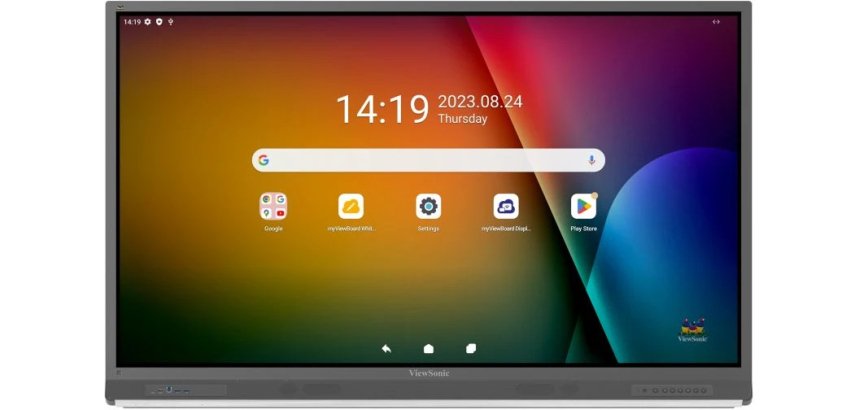 Viewsonic IFP6552-2F Écran d'affichage dynamique Écran plat de signalisation numérique 165,1 cm (65") LCD 450 cd/m² 4K Ultra HD Noir Écran tactile Intégré dans le processeur Android