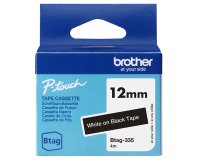 Etiqueteuse Brother Ruban Btag-335 blanc sur noir - 12 mm de large