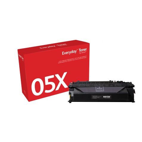 Everyday El tóner ™ Negro de Xerox es compatible con HP 05X (CE505X), Capacidad alta