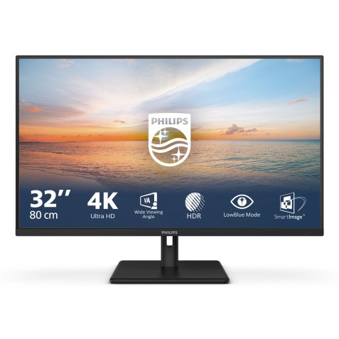 Philips Serie 1000 32E1N1800LA/00 LED display 80 cm (31.5") 3840 x 2160 Pixel 4K Ultra HD LCD Nero