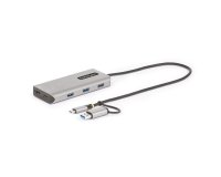 StarTech.com Adaptateur Multiport USB-C avec Dongle USB-C vers USB-A, Double HDMI (4K30Hz/1080p60Hz), 3x USB-A 5Gbps, Mini Station d'Accueil de Voyage, Dock/Station d'Accueil pour PC Portable, Câble de 40 cm