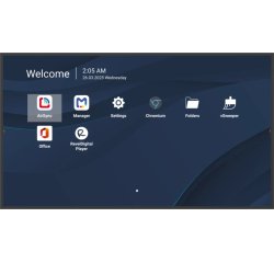 Viewsonic CDE6531-1C Écran d'affichage dynamique Écran plat de signalisation numérique 165,1 cm (65") LCD Wifi 500 cd/m² 4K Ultra HD Noir Intégré dans le processeur Android 14 24/7