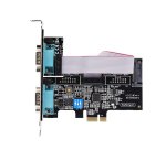 StarTech.com Scheda Seriale PCIe a 2 porte, scheda PCI Express a doppia porta RS232/RS422/RS485 (DB9), staffe a basso profilo incluse, UART 16C1050, Windows/Linux, conforme a TAA - Protezione ESD di livello 4