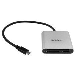 StarTech.com Lector Grabador USB 3.0 de Tarjetas de Memoria SD, Micro SD, CompactFlash - Adaptador USB-C a Tarjetas Flash