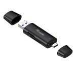 Equip 245462 lettore di schede USB 3.2 Gen 1 (3.1 Gen 1) Type-A/Type-C Nero
