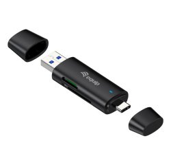 Equip 245462 lettore di schede USB 3.2 Gen 1 (3.1 Gen 1) Type-A/Type-C Nero