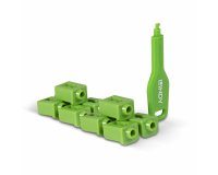 Lindy Verrous de ports SFP, 10 pièces avec clé, Vert