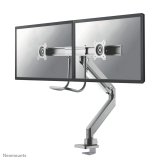 Neomounts NM-D775DXSILVER Support d'écran à fixer 10-32" - ressort à gaz - Topfix - arrêt 180°
