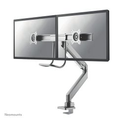 Neomounts NM-D775DXSILVER Brazo de monitor 10-32" - resorte de gas - Topfix - Tope-a-180°