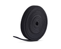 StarTech.com Rouleau de Bande Auto-Agrippante de 22,8m, Largeur 1,27cm, Noir, Attaches de Câbles Réutilisables, Bande de Fixation, Bandes de Tissu Ajustables, Rouleau en Vrac