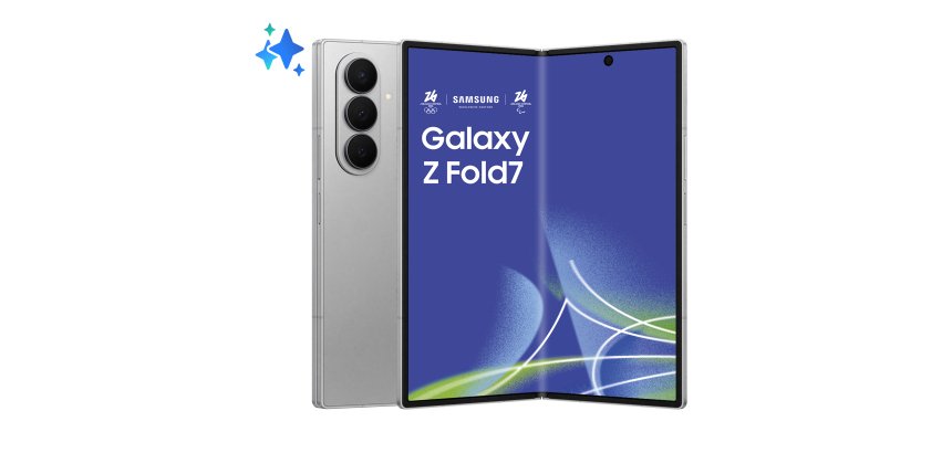 Samsung Galaxy Z Fold7 Smartphone AI, RAM 12GB, 256GB, Display 6,5"/8'', Camera 200MP, Batteria a lunga durata, Silver Shadow