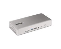 StarTech.com Station d'Accueil Universelle USB4 et Thunderbolt 4, Quatre Écrans sous Windows, Deux Écrans sur MacBook, Station d'Accueil HDMI DP avec Chargeur pour PC Portable 100W