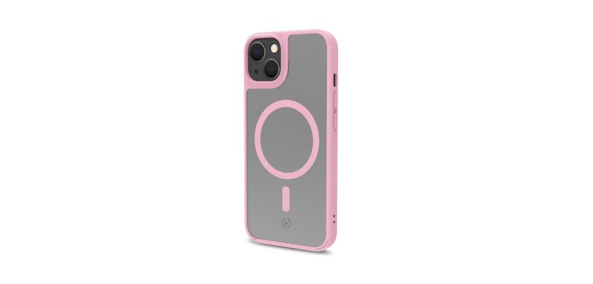 Celly Magmatt custodia per cellulare 17 cm (6.7") Cover Rosa, Trasparente