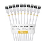 StarTech.com 6ASTP34WHS30CM10PK Netzwerkkabel Weiß 0,3 m Cat6a U/FTP (STP) Rund