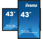 iiyama TF4339AS-B1AG écran plat de PC 108 cm (42.5") 3840 x 2160 pixels 4K Ultra HD LED Écran tactile Noir