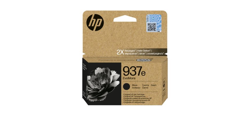 HP 937e Cartouche d’encre authentique Noir EvoMore