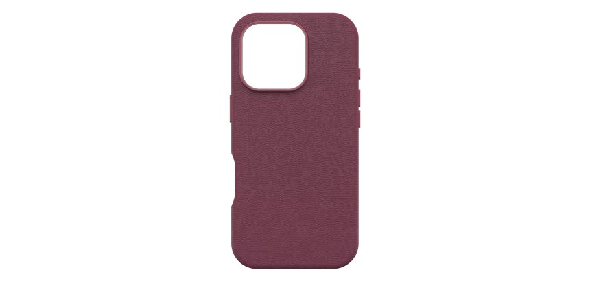 OtterBox Symmetry Series Cactus Leather voor MagSafe voor iPhone 16 Pro, Maroon Bells